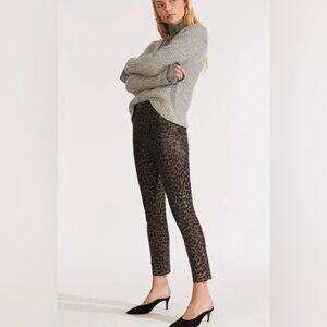 Veronica Beard Brooke Leopard Skinny Jeans